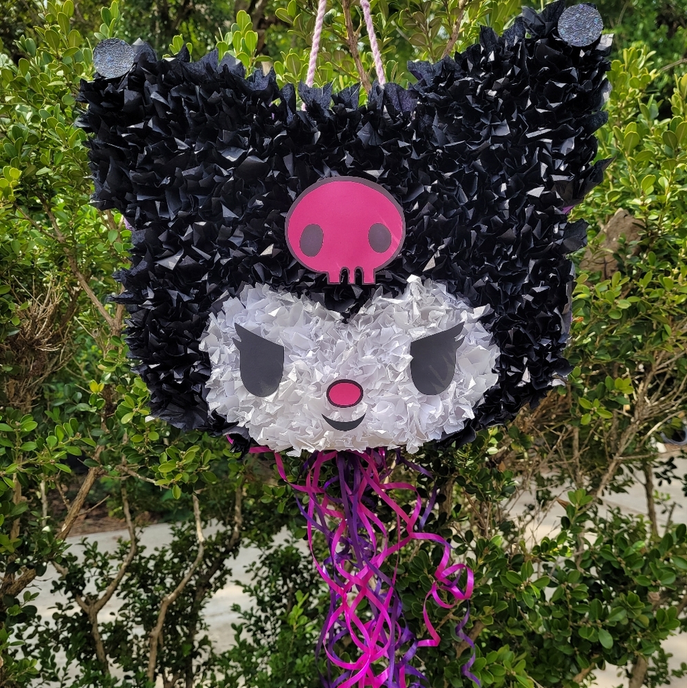 Hello Kitty Kuromi Pull String Traditional Mexican Piñata 🪅 Purple